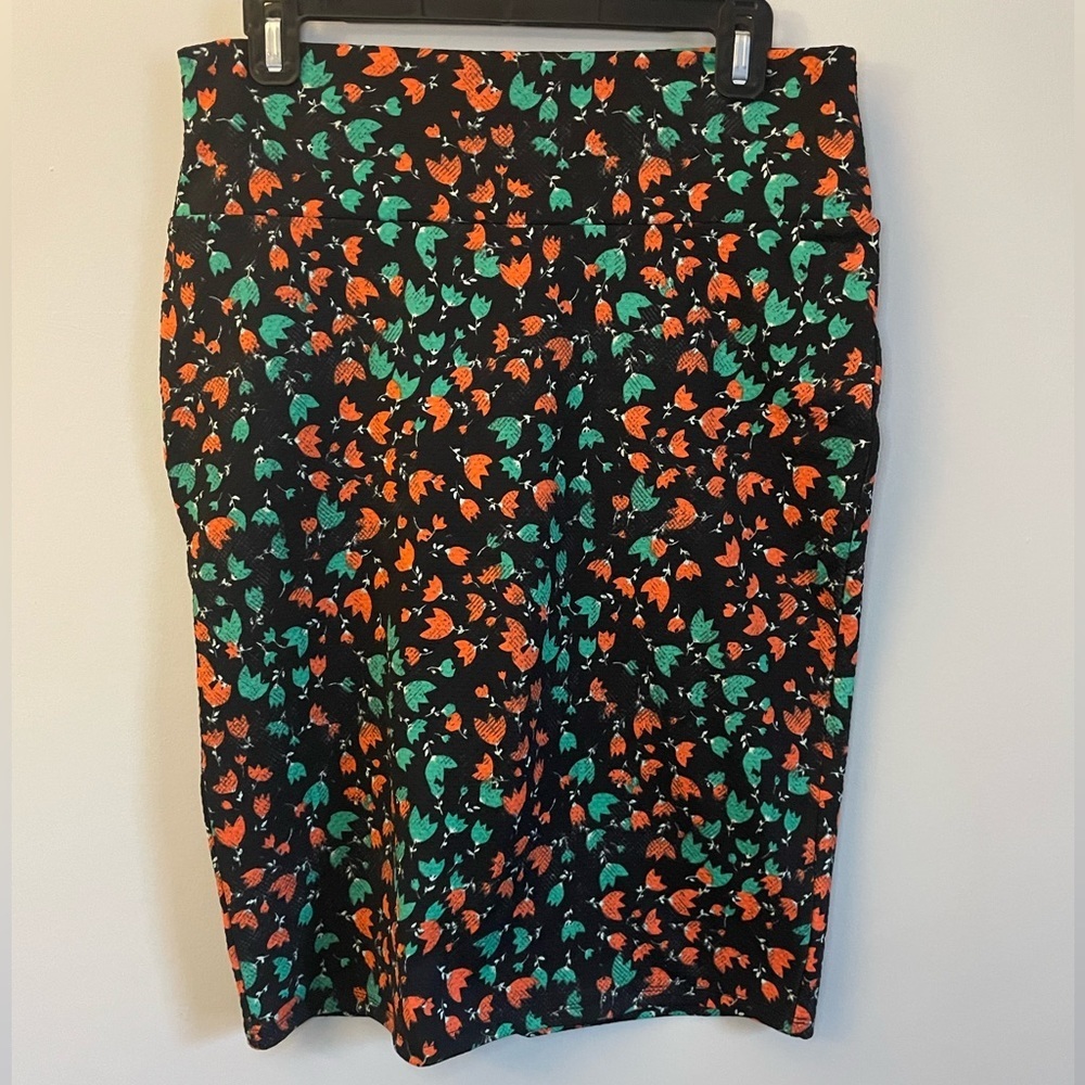 Floral Lularoe Cassie Pencil Skirt